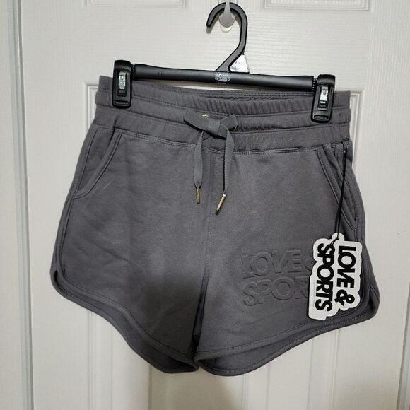 NWT Love & Sports Women's Embossed Logo LoungeShorts - Picture 6 of 7